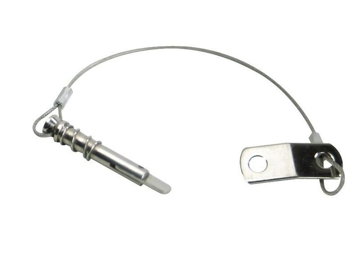 Whitecap - Pkgd Ss Spring Type Pin &lanyard W/tab - S-1021C