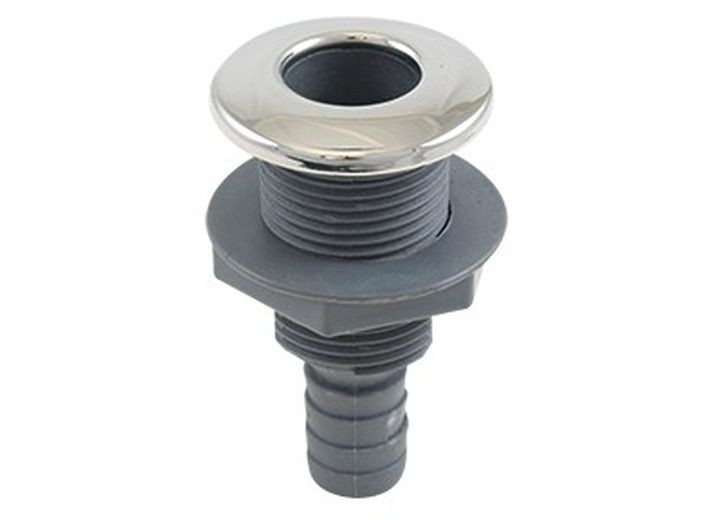 Whitecap - 316 S.s./plastic 3/4in Thruhull W/barb - S-3801C