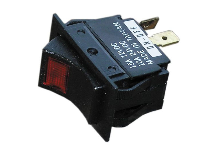 Whitecap - Pkgd Black Rocker Switch (mom On/off/mom On) - S-8046C