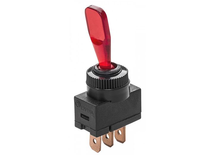 Whitecap - Pkgd Toggle Switch 2 Position Illum Red - S-8061C