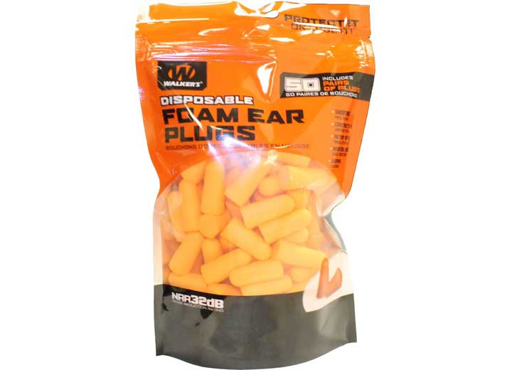 Walker's - Foam Ear Plugs  50 Pair Bag - GWP-FP50-BAG