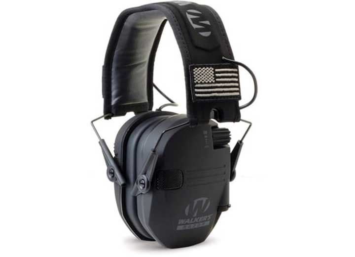 Walker's - Razor Slim Electronic Muff  Black Patriot - GWP-RSEMPAT