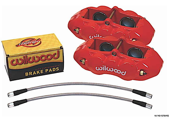 Wilwood - 4 Front Caliper Kit Red - 140-10789-R