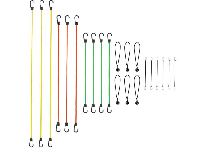 Winston - SmartStraps - 20pc Standard Bungee Value Pack Assortment - 118