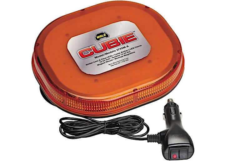 Wolo - Cubie Warning Light Amber Lens Clear Leds - 3725M-A
