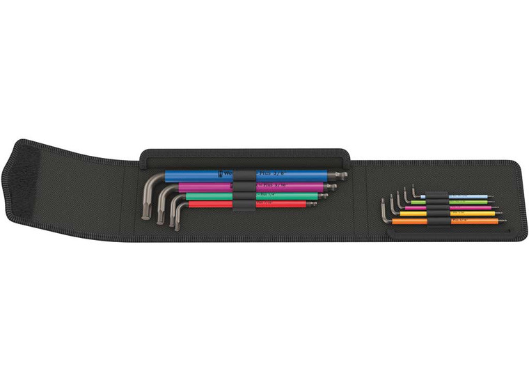 Wera Tools - 950/9 Hexplus Multicolour Imperial 1 Lkey Set Imperial Blacklaser 9 Pcs - 5022639001