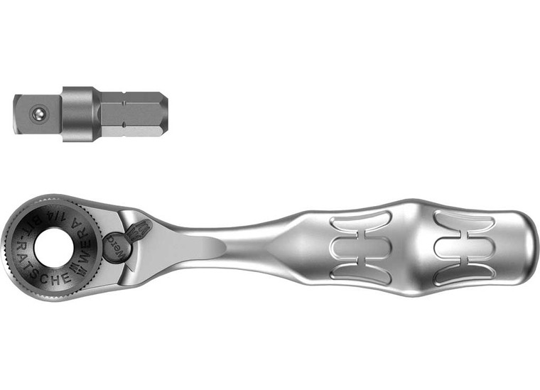 Wera Tools - 8001 A Zyklop Mini 1 Bit Ratchet 1/4in Sb W/ 1/4in Drive 2 Pcs - 5073230001