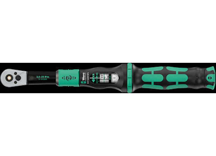 Wera Tools - Clicktorque Lock A 6 R/l Torque Wrench Adj 2.525 Nm W/ 1/4in Continuous Bit - 5075694001