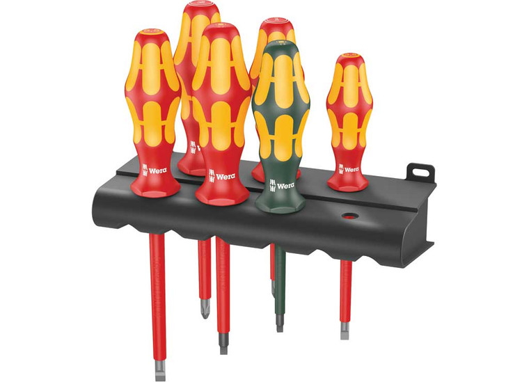 Wera Tools - 160 I/168 I/6 Rack Screwdriver Set Kraftform Plus Series 100 And Rack 6 Pcs - 5347777001