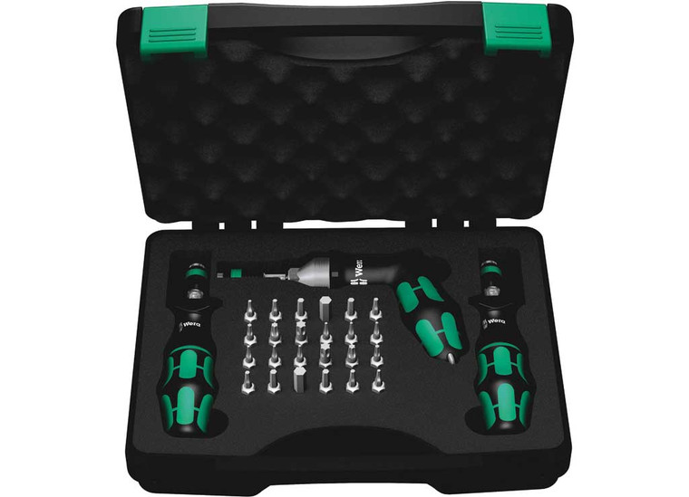 Wera Tools - 7445/46/47 Kraftform Torque Screwdriver Set 2.555.0 In.lbs. 27 Pcs - 5350451001