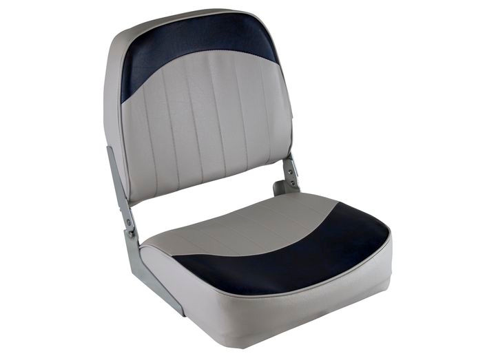 Wise - Wise 8wd734 Standard Low Back Boat Seat  Grey / Navy - 8WD734PLS-660