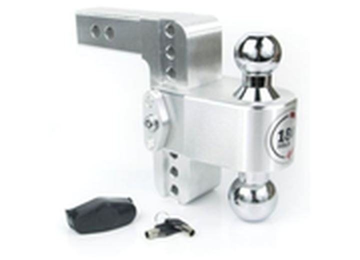 Weigh Safe - 180 Turnover Ball 6 Drop Hitch W/ 2 Shank & Chrome Plated  2 & 25/16 Ball W/w503 - CTB6-2