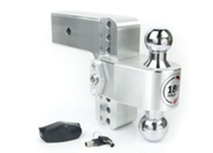 Weigh Safe - 180 Turnover Ball 6 Drop Hitch W/ 3 Shank & Chrome Plated  2 & 25/16 Ball W/w503 - CTB6-3