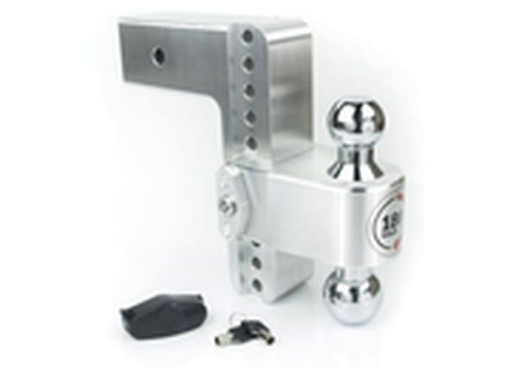 Weigh Safe - 180 Turnover Ball 8 Drop Hitch W/ 3 Shank & Chrome Plated  2 & 25/16 Ball W/w503 - CTB8-3
