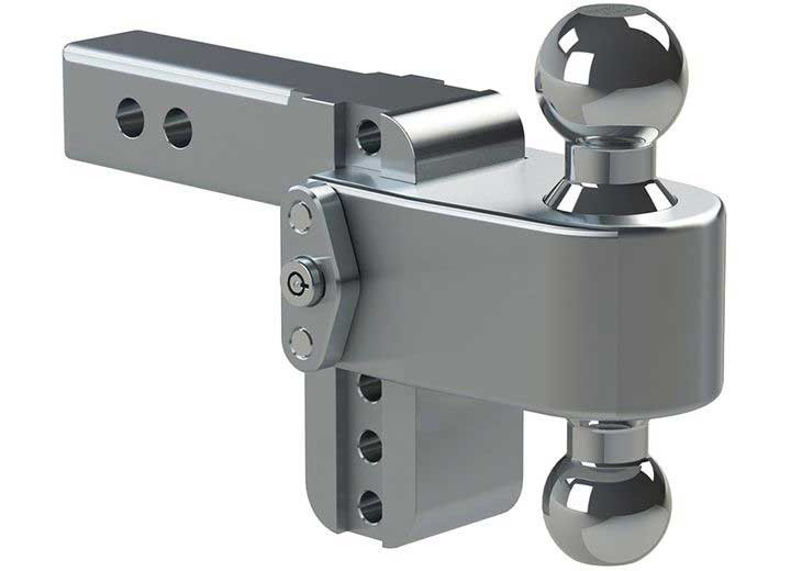 Weigh Safe - Turnover Ball 4in Drop Hitch W/2in Shank 8k/10k Gtwr W/dual Pin Lock - LTB4-2