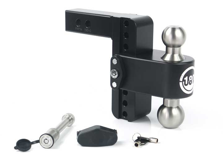 Weigh Safe - Turnover Ball  6in Drop Hitch W/ 2in Shank (8k/10k Gtwr)w/cerakote - LTB6-2-KA-CER-BLA