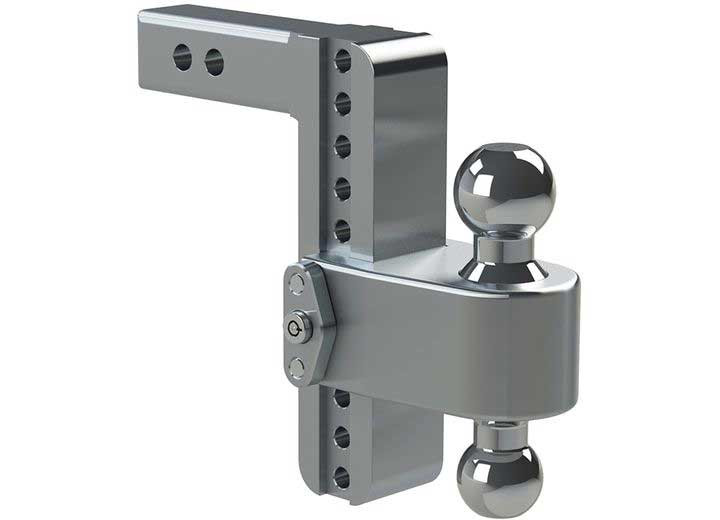 Weigh Safe - Turnover Ball 8in Drop Hitch W/ 2in Shank 8k/10k Gtwr W/dual Pin Lock - LTB8-2