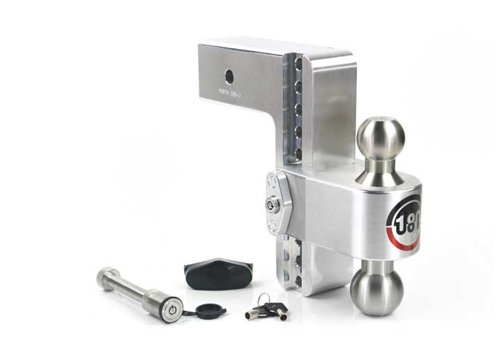 Weigh Safe - Turnover Ball 8 Drop Hitch W/ 3 Shank Keyed Alike Ws05 Included - LTB8-3-KA