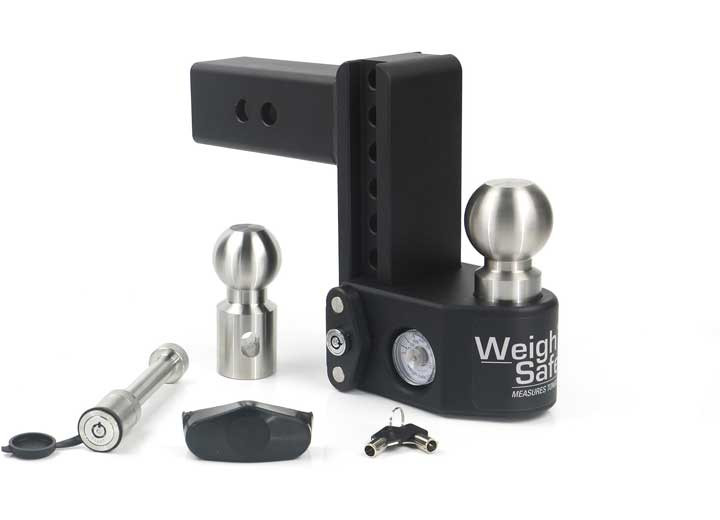 Weigh Safe - Tongue Weighing Adj Ball Mount  Inc 2in And 25/16in Balls 6in Drop 2.5in Sha - SWS6-2.5KA