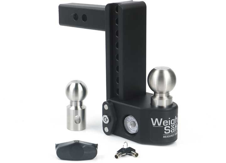 Weigh Safe - Tongue Weighing Adj Ball Mount  Inc 2in And 25/16in Balls 8in Drop 2in Shank - SWS8-2