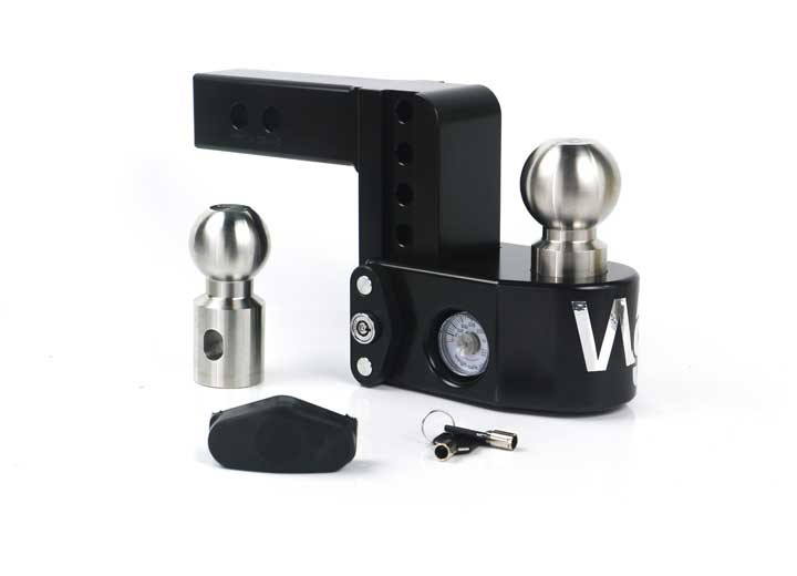 Weigh Safe - Weigh Safe 4in Drop Hitch W/ 2in Shank (8k/10k Gtwr)w/cerakote - WS4-2-CER-BLA