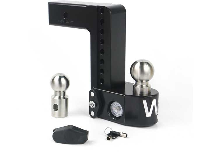 Weigh Safe - Weigh Safe 8in Drop Hitch W/ 2.5in Shank (8k/14.5k Gtwr)w/cerakote - WS8-2.5-CER-BLA