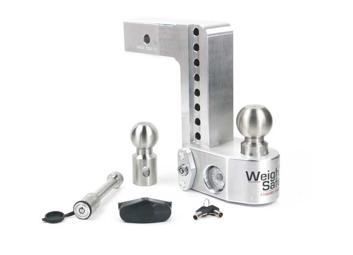 Weigh Safe - Weigh Safe 8 Drop Hitch W/ 2.5 Shank Keyed Alike Ws05 Included - WS8-2.5-KA