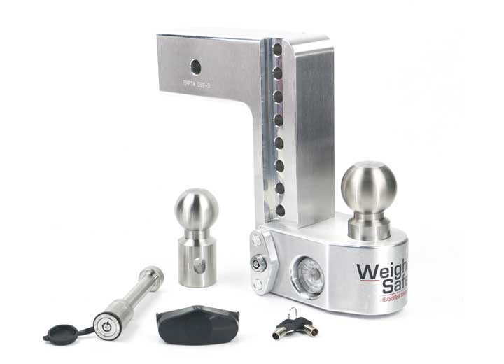 Weigh Safe - Weigh Safe 8 Drop Hitch W/ 3 Shank Keyed Alike Ws05 Included - WS8-3-KA