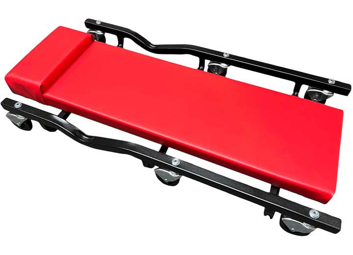 Whiteside - Heavy Duty Standard Short Creeper Red Vinyl - MTL34VHD625