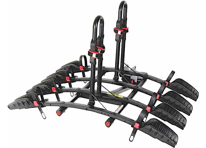Trimax Locks - Roadmax Bladerunner 4 Deluxe 4bike Tray Style Receiver Hitch Mounted Carrier - RMBR4