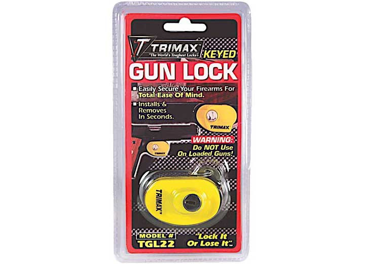 Trimax Locks - Maxscurity Keyed Gun Lock Single Pack - TGL22