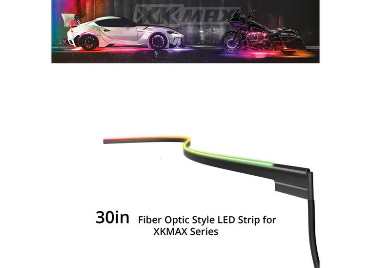 XK Glow - Xkmax 30in Slim Rgb Optic Led Strip Addon Kit - MX-FO-30