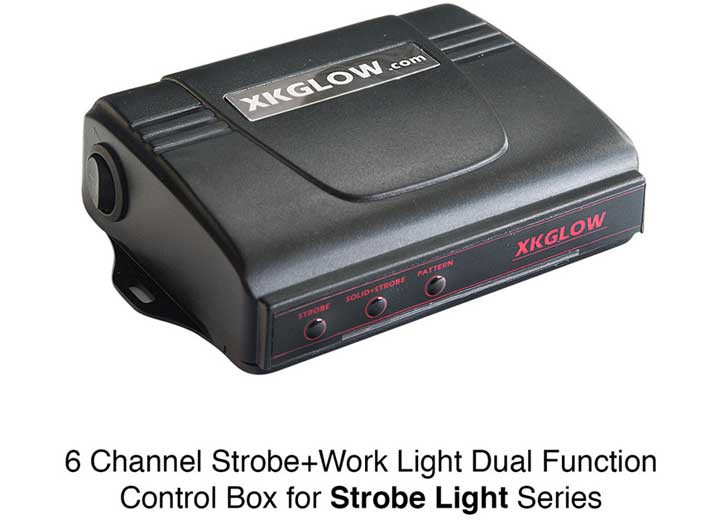 XK Glow - 6 Channel Led Work Light Strobe Controller Dc 1224v 20 Flash Patterns - XK051004-BOX