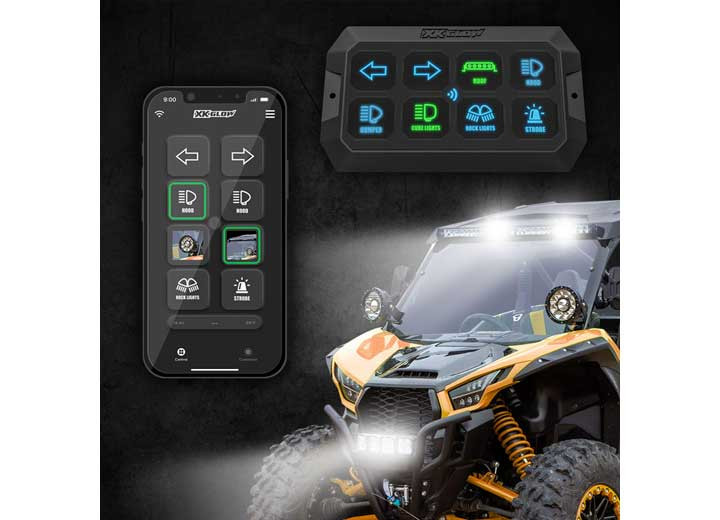 XK Glow - Xkcommand Bluetooth Switch Panel For Lights 12v Accessory Offroad - XK-CMD-KIT