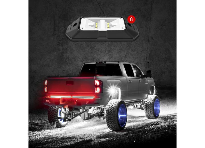 XK Glow - 8pc White Rock Light Advanced Kit - XK-WROCK-ADV