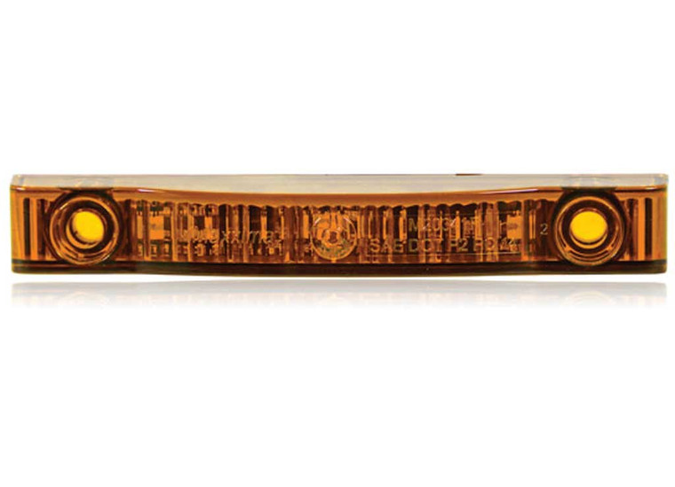 XTC Power - Thin Line Amber 4 In 7 Led Light Strip - LED-4IN-AMB