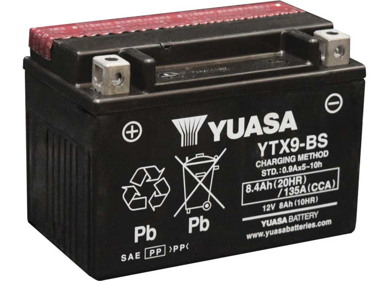 Yuasa Battery - Ytx9bs 12 V Agm Battery (w/ Bottle Of Acid) - M329BSIND