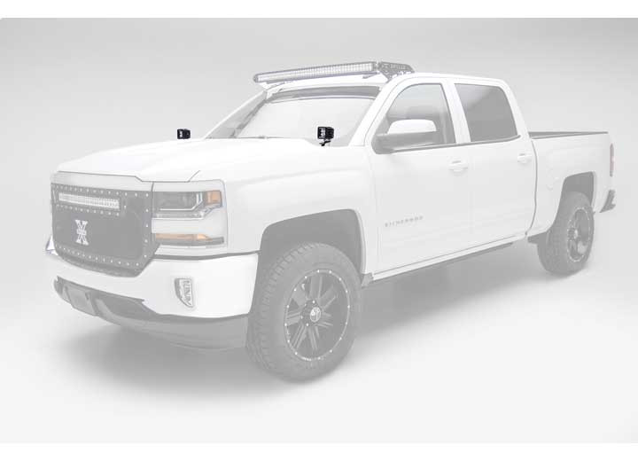 Zroadz - 1418 Silverado 1500 Hood Hinges Led Light Bar Mountsby A Pillarpod Style Led - Z362081