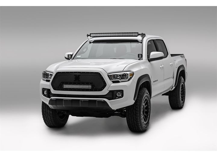 Zroadz - 1622 Tacoma Hood Hinges Led Light Bar Mounts W/two 3in Cube Led Work Lights & - Z369401-KIT2