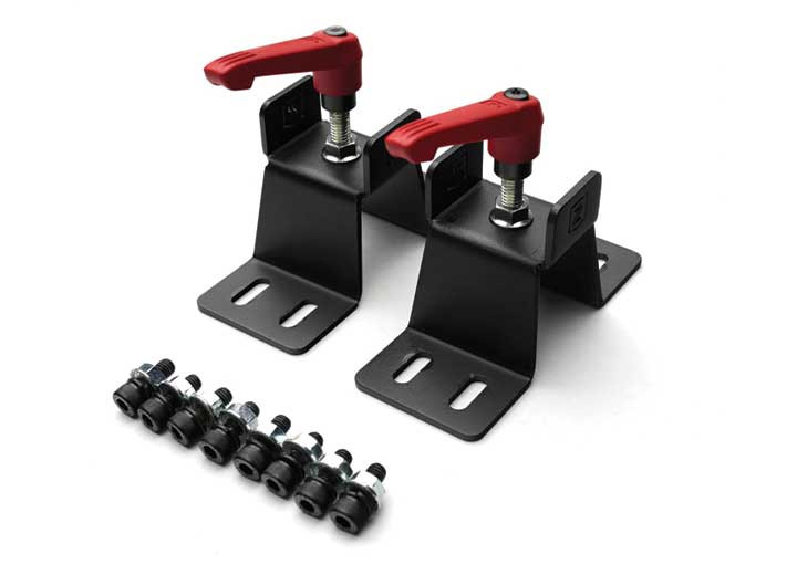 Zroadz - 2123 Bronco Roof Rack Hilift Jack Hold Down Bracket Mild Steel Black - Z845004