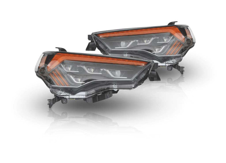 Attica 4x4 - 1423 4runner Sol Series Full Led High/low Beam Sequential Head Lightblack/clear - CHATT-TY4R14-GBC