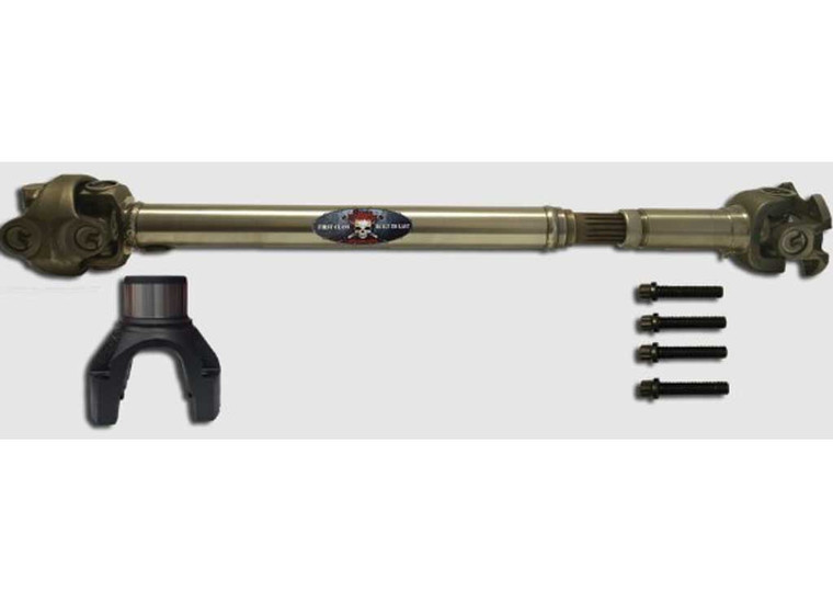 Adams Driveshaft - 18c Wrangler Jl Front 1350 Solid Cv Driveshaft [half Round] - ASDJL-1350HRF-S