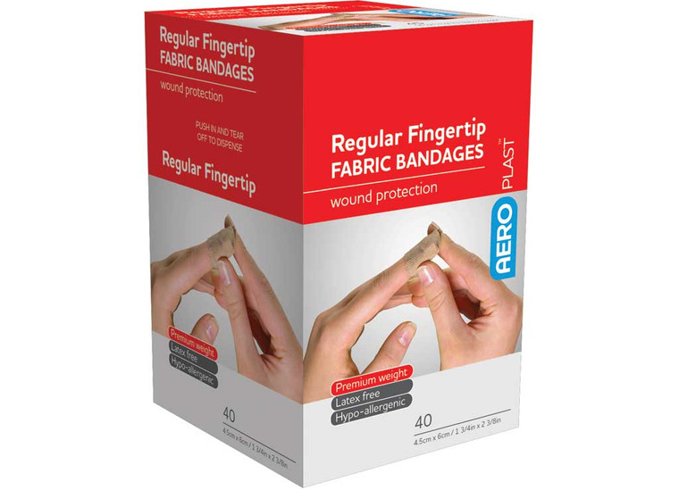 Aero Healthcare - Aeroplast Fabric Fingertip Bandages 40/box Beig 12 Pack - AFP430