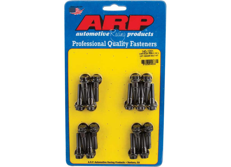 ARP - Chrysler Hemi 5.7/6.1l 12pt Header Bolt Kit Black Oxide - 140-1201