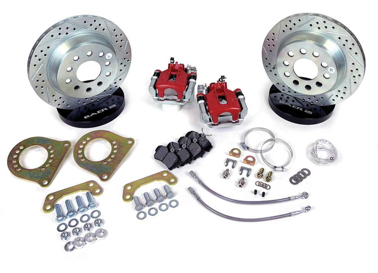Baer Brake Systems - 8898 Chevy/gmc C1500 Classic Series Rear Brake Kit 11.65in 5x5.0/5.5 Bolt Red - 4302577R