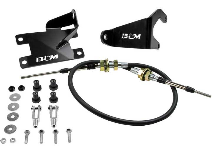 B & M Automotive - 0306 Jeep Rubicon Tj Rubicon Heavy Duty T/c Shift Cable Conversion Kit - 81186