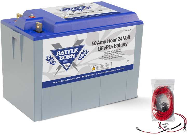 Battle Born Batteries - 50ah 24v Lifepo4 Heated Battery Kit - BB5024H-1KIT
