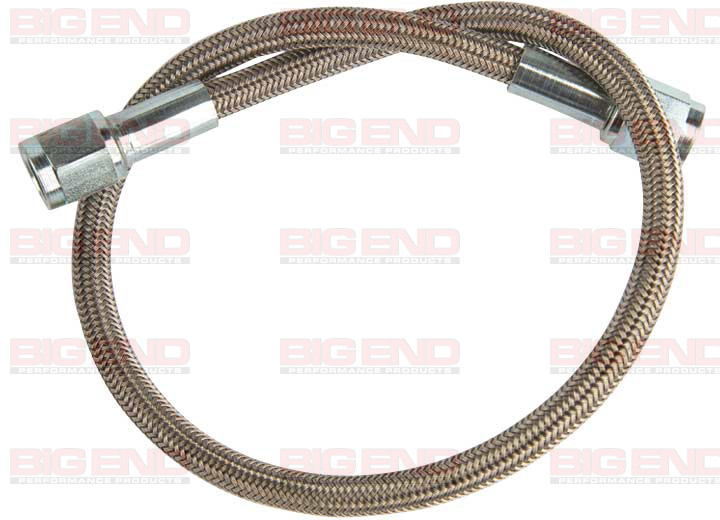 Big End Performance - 4an To 18in Straight To Straight Stainless Steel Brake Lines - 21218