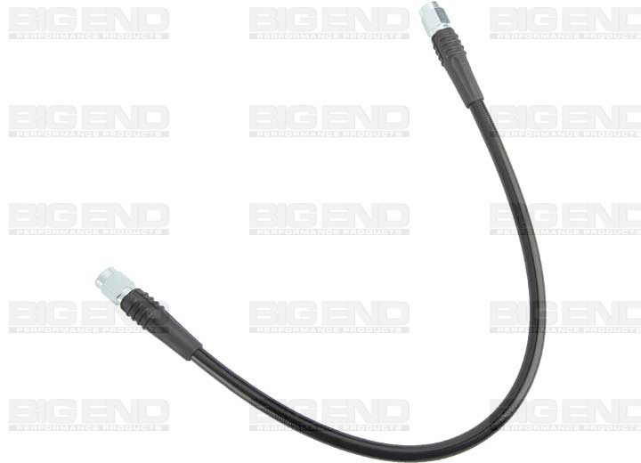 Big End Performance - #3 Brake Line 12in Dot Stainless Steel Braid Red Cover - 21612