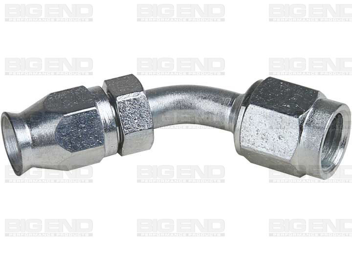 Big End Performance - Ptfe Steel Hose End 3an 45 Degree - 23345